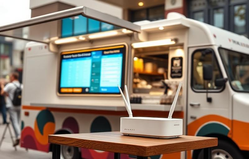 Food truck : WiFi pour les commandes en ligne et le paiement