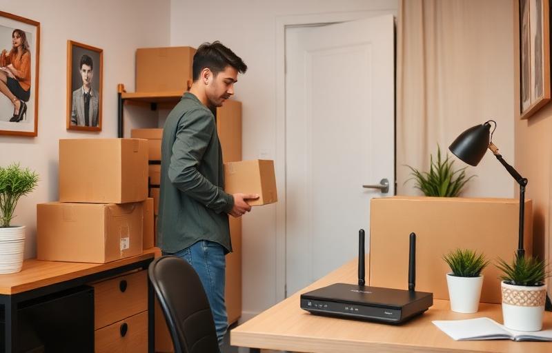 Déménagement étudiant en septembre : avoir internet dès le premier jour