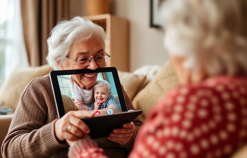 Appels visio avec la famille : le guide senior pour rester connecté