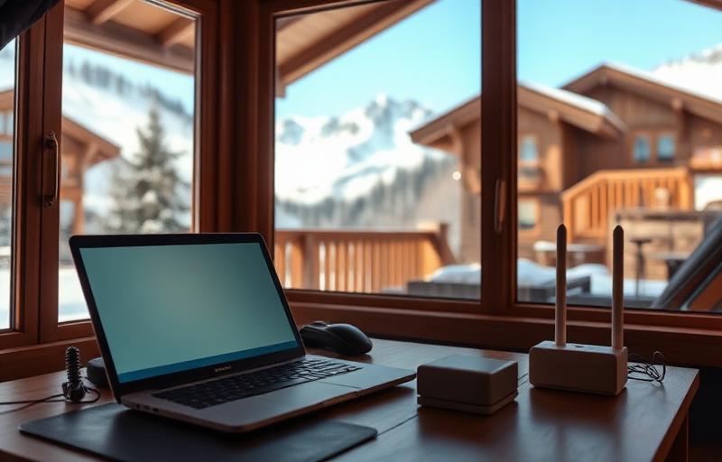 Vacances au ski : internet haut débit dans votre chalet de montagne